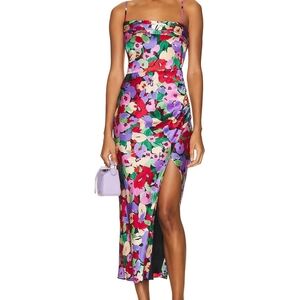 Floral Multicolor Women's Dress